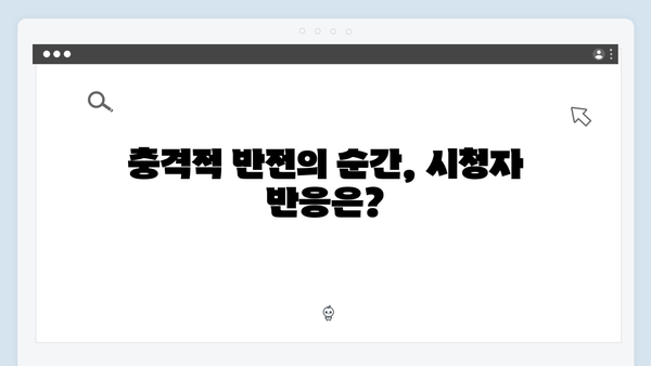 지옥에서 온 판사 1회 하이라이트 - 시청률 급상승 시킨 충격적 반전