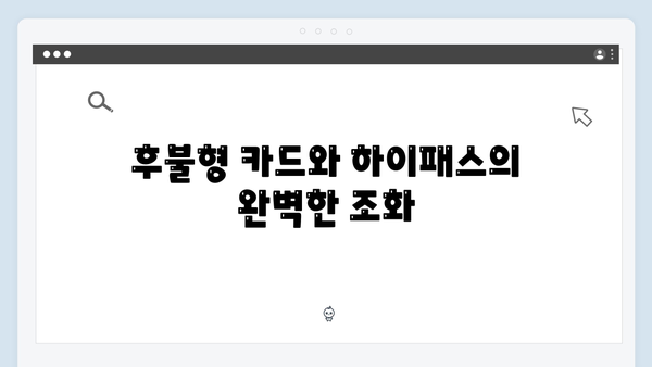 후불형 카드와 궁합 좋은 최신형 하이패스 단말기 추천