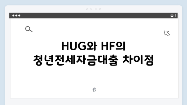 청년전세자금대출 종류별 총정리 - HUG, HF 한도/금리/조건 비교