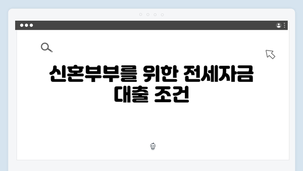 신혼부부 청년전세자금대출 특별혜택: HUG/HF 맞춤형 대출상품