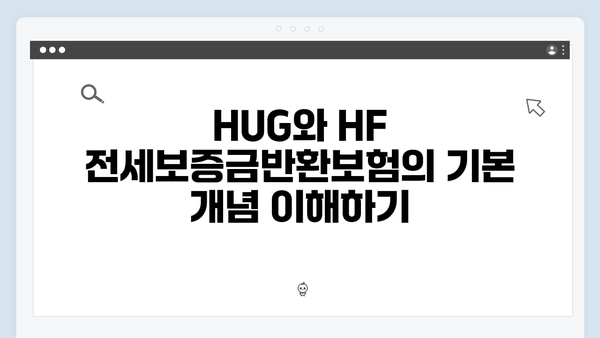 전세보증금반환보험 완벽가이드: HUG·HF 차이점 분석