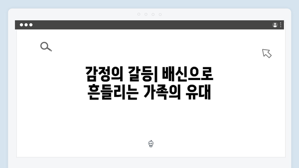 이토록 친밀한 배신자 5회 리뷰: 가족의 숨겨진 비밀과 충격적 반전 5가지1