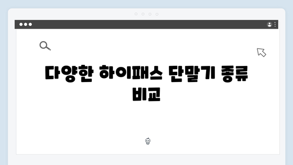 하이패스 단말기 A부터 Z까지 완벽정리