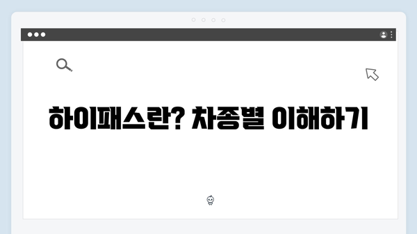 차종별 하이패스 단말기 추천 모델 총정리