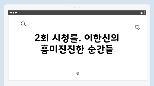 가석방 심사관 이한신 2회 시청률 - 최고의 1분은 언제?