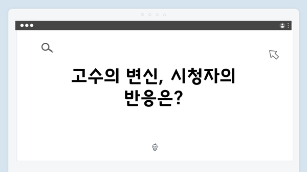 고수의 변신 가석방 심사관 이한신 1회 리뷰