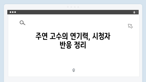 고수 주연 가석방 심사관 이한신 4화 관전 포인트