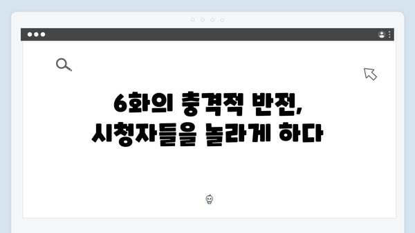 지옥에서 온 판사 6화 명장면 - 순간 최고 시청률 16.1% 기록한 충격적 반전