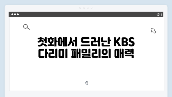 KBS 다리미 패밀리 첫화 총정리 - 복권과 희망고문의 결말