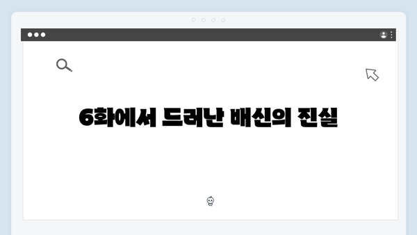 이토록 친밀한 배신자 6화 명장면: 자체 최고 시청률 기록한 충격적 엔딩4