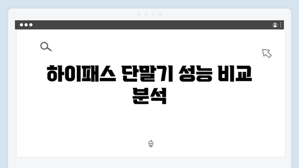 하이패스 단말기 통신방식별 특징 분석