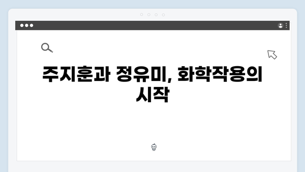 사랑은 외나무다리에서 첫 회 리뷰, 주지훈·정유미의 완벽 케미