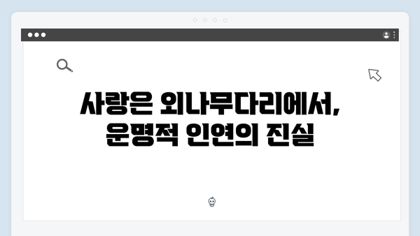 tvN 토일드라마 사랑은 외나무다리에서, 석지원과 윤지원의 운명적 재회 화제!