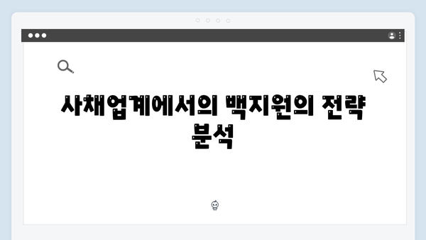 백지원 미소 뒤 숨겨진 의도는? 사채업계 레전드 활약 분석!