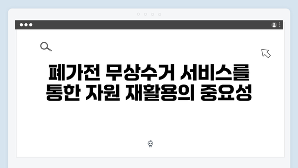 E-순환거버넌스를 활용한 폐가전 무상수거 서비스