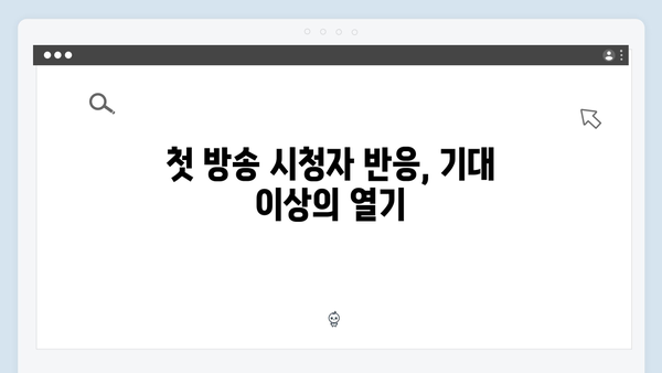 tvN 드라마 사랑은 외나무다리에서, 첫 방송부터 뜨거운 반응!