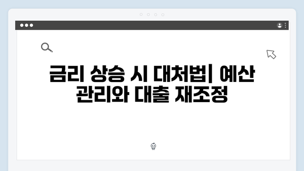 청년전세대출 변동금리 주의사항 및 대처방법