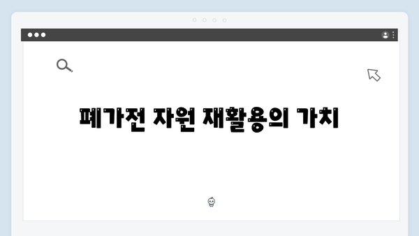 환경보호 실천! 폐가전 무상방문 수거 서비스 활용하기