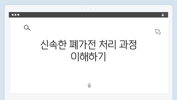 폐가전 온라인신청 방법: 손쉽게 신청하기