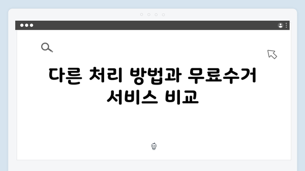 가전제품 처리 고민? 무료수거 서비스 활용법