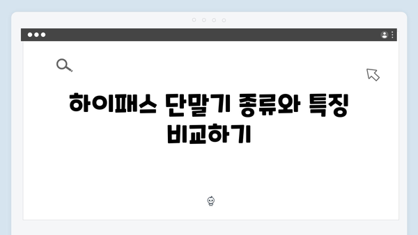 하이패스 단말기 가격비교 및 구매요령 알아보기