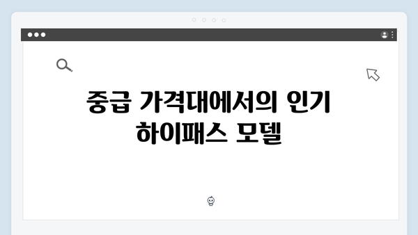 하이패스 단말기 가격대별 추천 모델