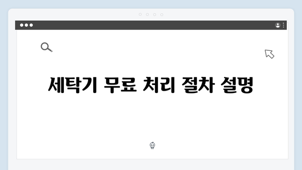 폐에어컨, 세탁기 등 대형가전 무료처리 방법