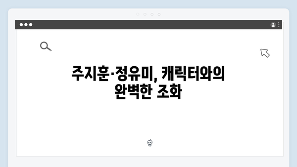 살벌한 눈빛 교환! 주지훈·정유미가 보여준 케미스트리에 주목하다!