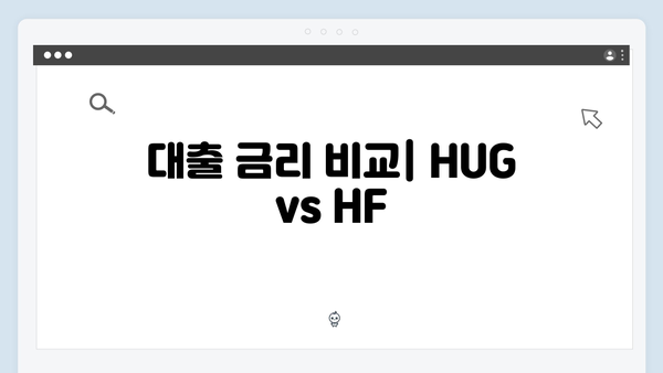 무주택청년 맞춤형 전세자금대출 선택가이드 (HUG/HF 비교)