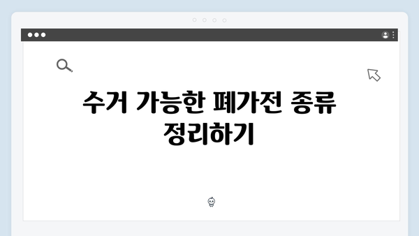 폐가전 무료수거 신청서 작성 시 필수 사항 정리하기