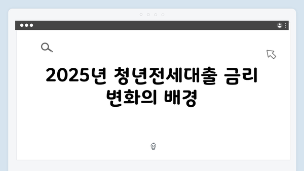2025 HF 청년전세대출 금리동향 & 전망