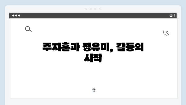 주지훈·정유미의 감정 대립! 사랑은 외나무다리에서 5화 리뷰와 분석