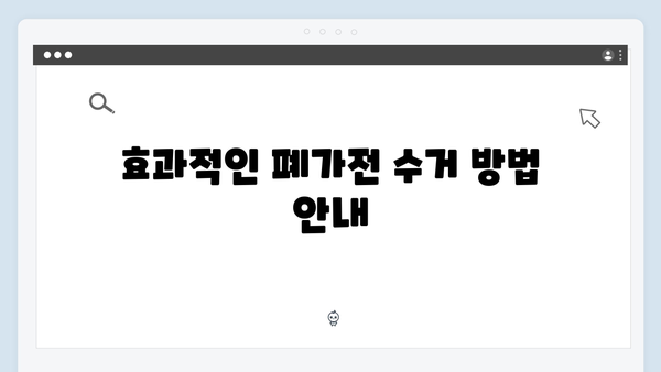 2024년 새롭게 바뀐 폐가전 수거 기준 총정리