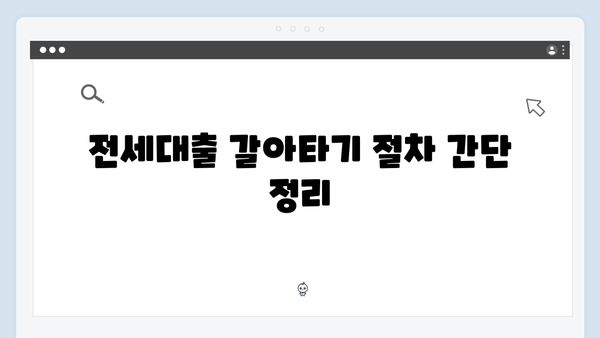 전세대출 갈아타기 서비스 총정리 - 청년전세자금대출 금리인하 방법
