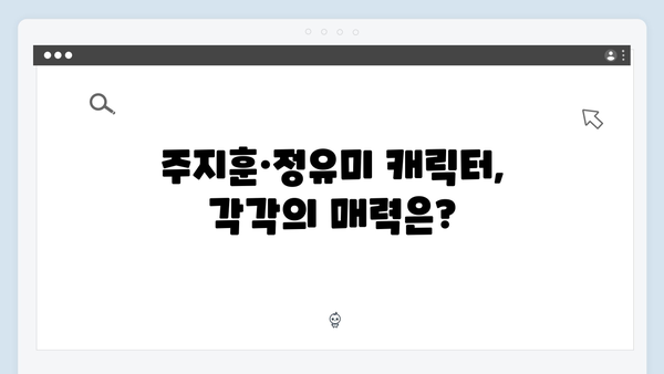 첫 방송부터 몰입감 최고! 주지훈·정유미가 그린 혐관 로코 이야기!