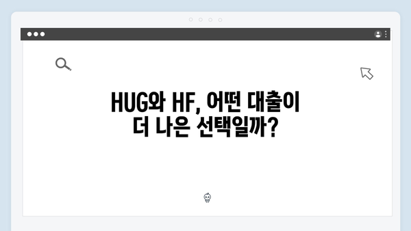 무주택청년 전세대출 종류별 총정리: HUG/HF 맞춤형 선택가이드