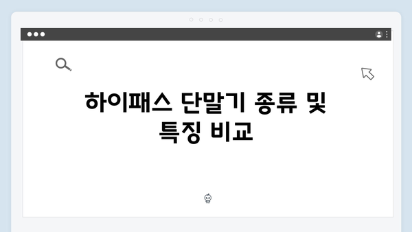 하이패스 단말기 추천 및 등록방법 완벽 가이드