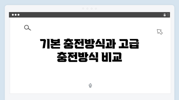 하이패스 단말기 충전방식별 특징비교