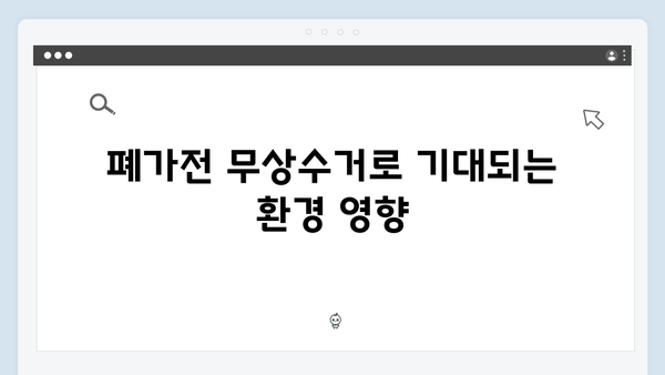 2025년 달라진 폐가전 무상수거 제도 알아보기
