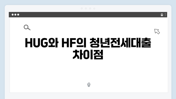 신혼부부 청년전세대출: HUG/HF 특별혜택 총정리