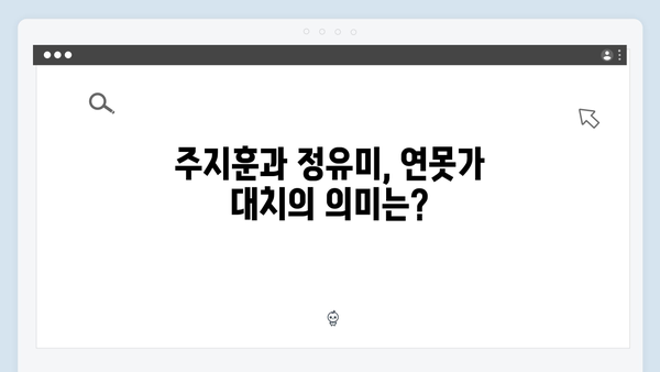 주지훈·정유미, 연못가 대치로 드러난 감정선 집중 분석!