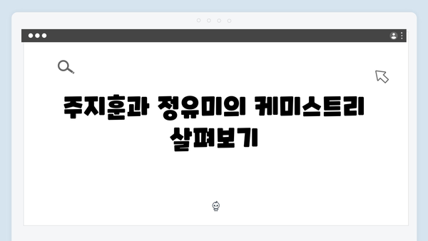 주지훈·정유미, 연못가 대치로 드러난 감정선 집중 분석!