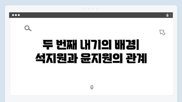 사랑은 외나무다리에서, 석지원과 윤지원의 두 번째 내기 결과는?