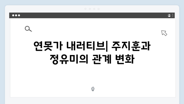 주지훈·정유미, 연못가 맞대면으로 시작된 갈등 집중 분석!