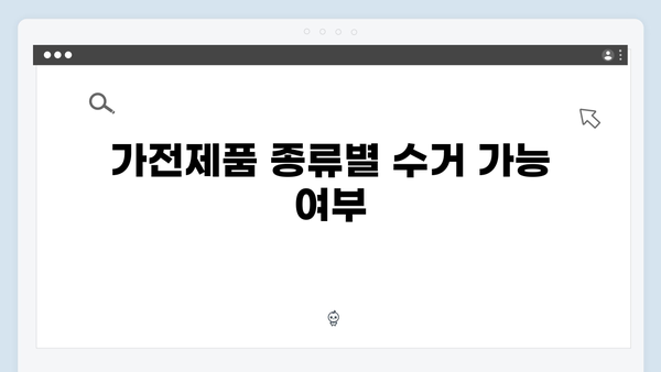 가전제품 처리 고민? 무료수거 서비스 활용법