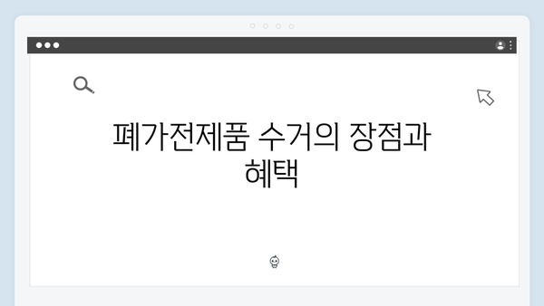 폐가전제품 처리, 무료수거 서비스로 간편하게 해결하세요