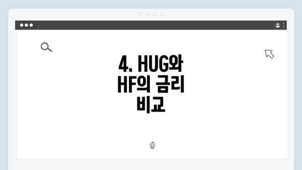 4. HUG와 HF의 금리 비교