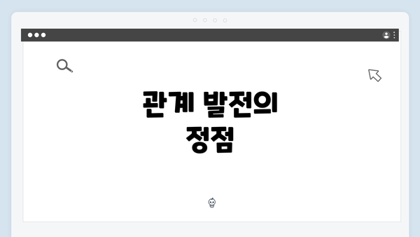 관계 발전의 정점
