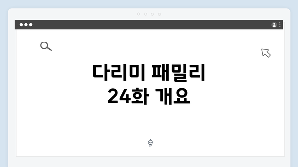 다리미 패밀리 24화 개요