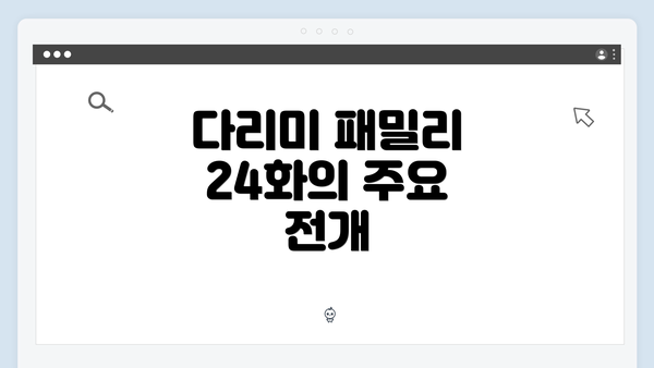 다리미 패밀리 24화의 주요 전개